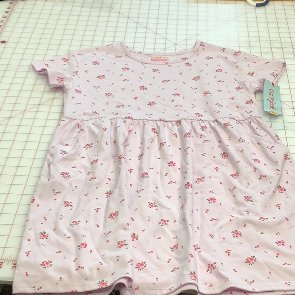 Girls Cat&Jack Short Sleeve Dress with Pockets size L10/12